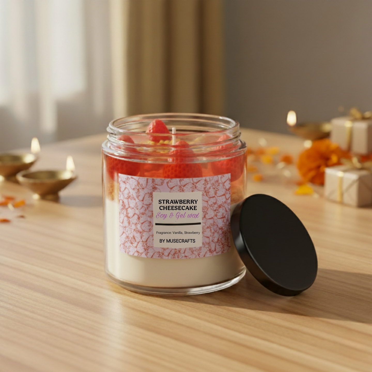 STRAWBERRY CHEESECAKE CANDLE